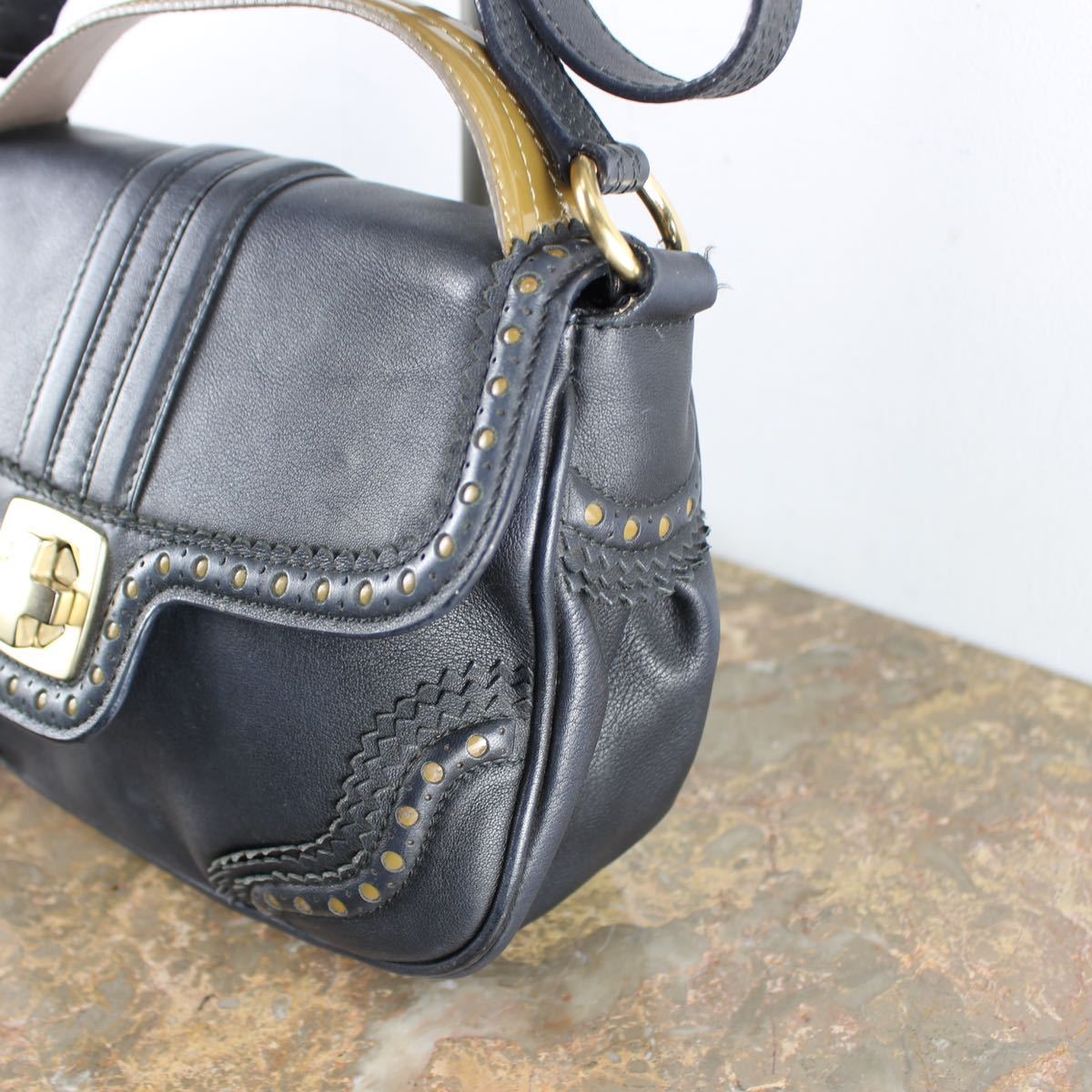 BALLY TUSSEL LEATHER 2WAY SHOULDER BAG/バリータッセルレザー2way