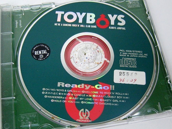 廃盤CD トイボーイズ レディーゴー / TOYBOYS Ready-Go!! 1990年盤 10曲収録 国内盤 レンタル落ちCD アルバム_画像3