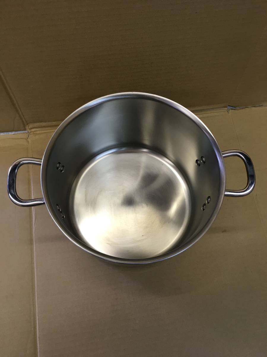 半寸胴鍋/ビストロ BISTRO EBM/φ27×深さ17cm/未使用品 半寸胴鍋/ビストロ BISTRO EBM/φ27×深さ17cm/未使用品