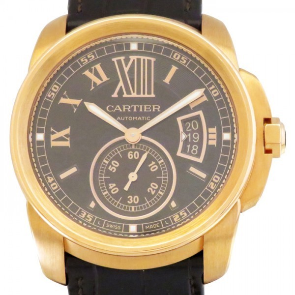 カルティエ Cartier カリブル ドゥ W7100007 ブラウン文字盤 新品 腕時計 メンズ