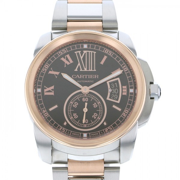カルティエ Cartier カリブル ドゥ W7100050 メーカー直売 人気特価 メンズ 腕時計 ブラウン文字盤 新品