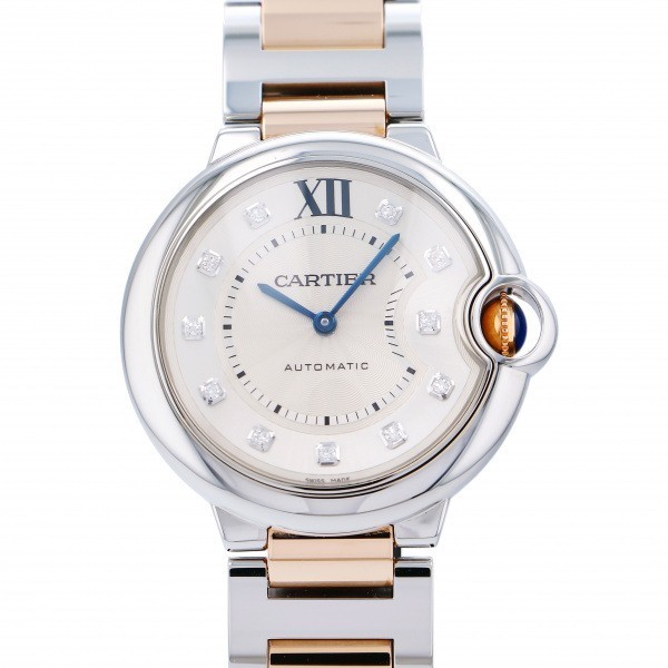 カルティエ Cartier バロンブルー WE902031 最大55%OFFクーポン 新品 腕時計 シルバー文字盤 代引き人気 メンズ