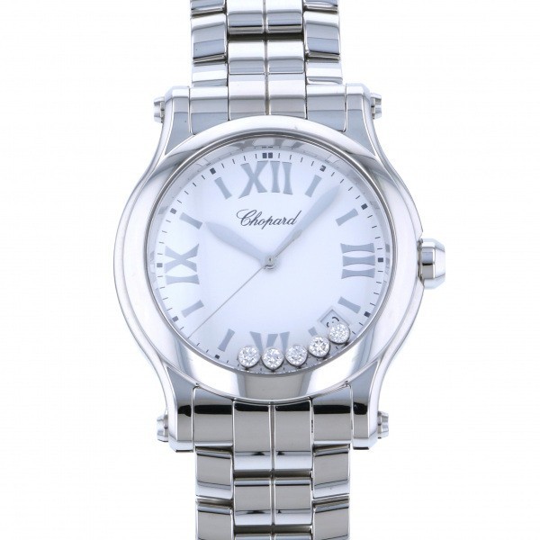 ショパール Chopard ハッピースポーツ 278582-3002 ホワイト文字盤 新品 腕時計 レディース ショパール