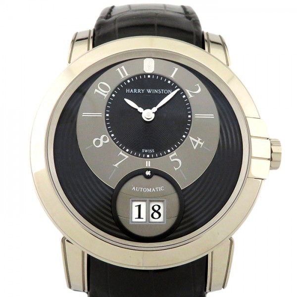 ハリー・ウィンストン HARRY WINSTON ミッドナイト ビッグデイト MIDABD42WW002 ブラック文字盤 新品 腕時計 メンズ ハリー・ウィンストン