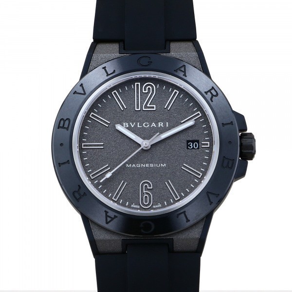 ブルガリ BVLGARI ディアゴノ 上質で快適 マグネシウム 41 激安な メンズ 腕時計 新品 グレー文字盤 DG41C14SMCVD