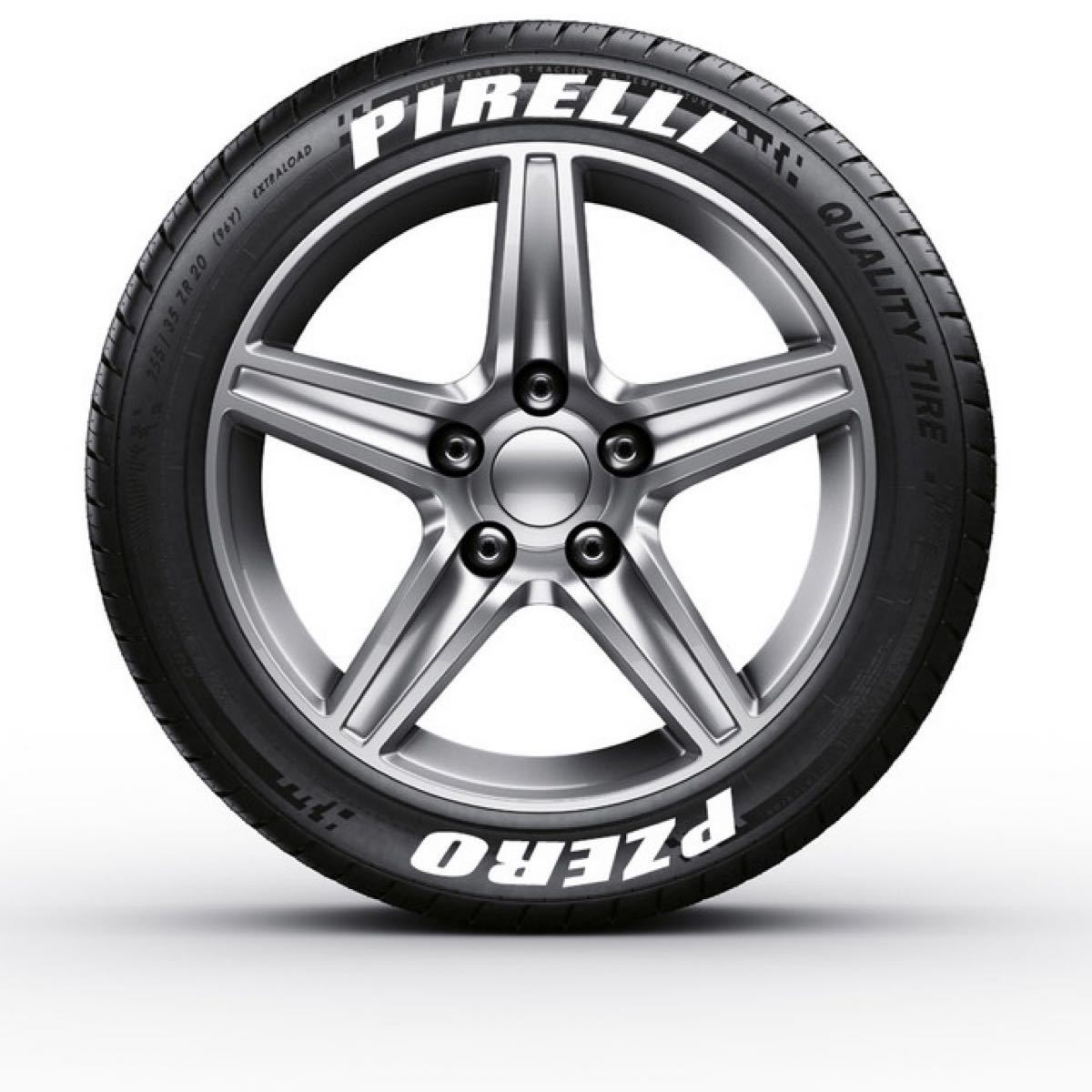 タイヤレター タイヤステッカー ホワイトレター ピレリ PIRELLI タイヤレター タイヤステッカー ホワイトレター ピレリ PIRELLI