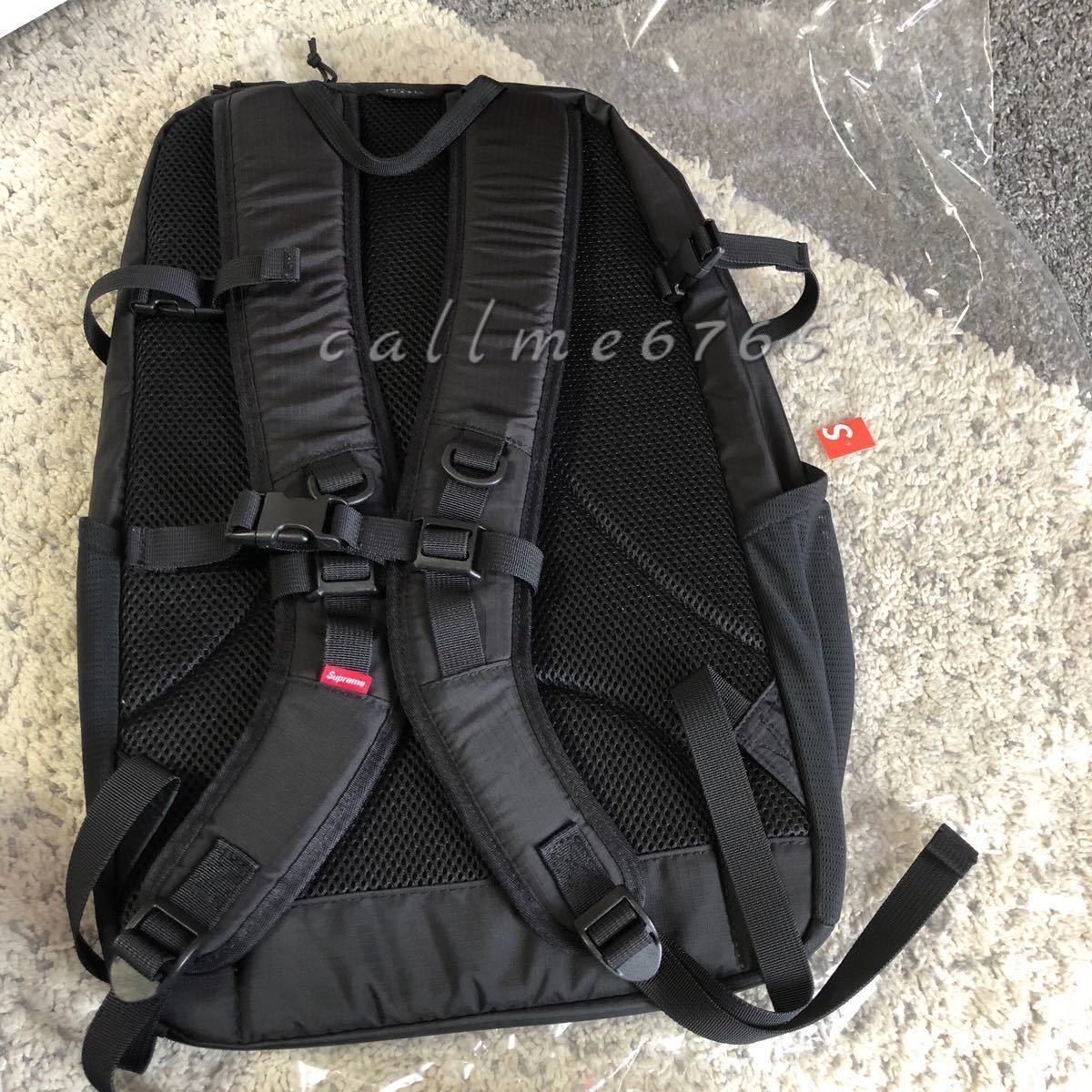 【新品】17ss Supreme backpack シュプリーム 黒 リュック ブラック black バックパック 国内正規品 即納 2017 バッグパック_画像2