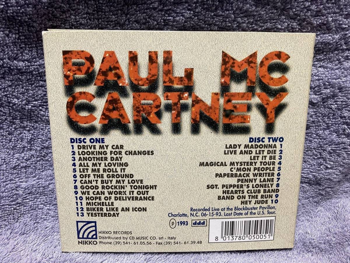 ●コレクターズ2CD◆Paul McCartney／OUT IN THE CROWD　◆1993年USツアー・ライヴ　ポール・マッカートニー_画像2
