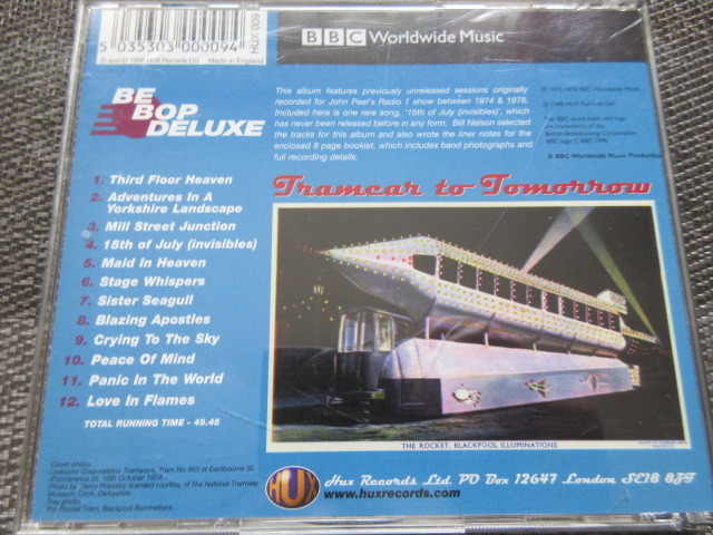 [13a] Be Bop Deluxe（ビー バップ デラックス）/ Tramcar To Tomorrow（BBC ’74、'78 未発表曲1曲入り） / 英国盤・オリジナル初盤_画像3