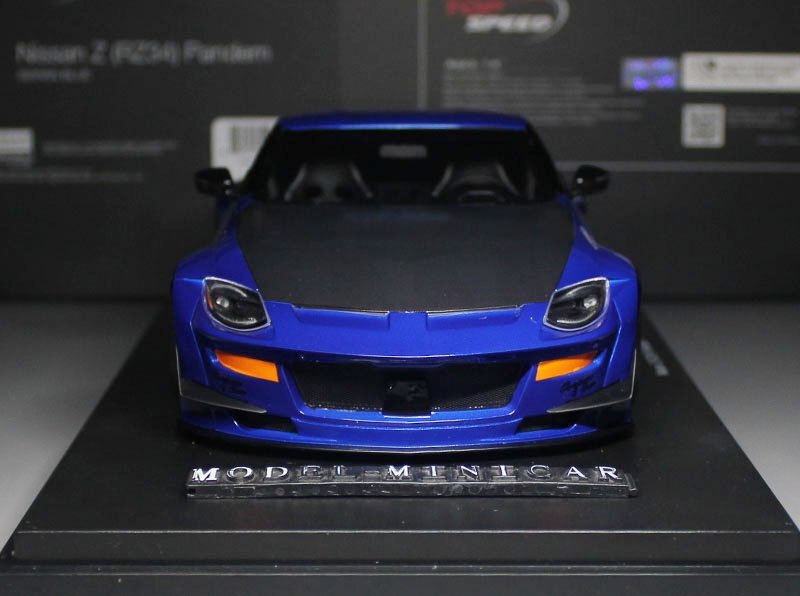 ▲超希少！TOP SPEED 1/18 日産 NISSAN Fairlady Z (RZ34) Pandem Coupe 2023 Blue TS0530 TSM_1