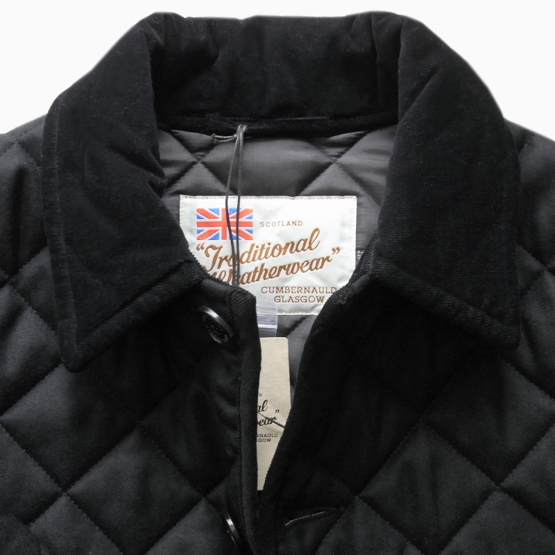 【Traditional Weatherwear（トラディショナル ウェザーウェア）】〓44,000円〓ウールキルティングジャケット〓黒36(S)_画像2