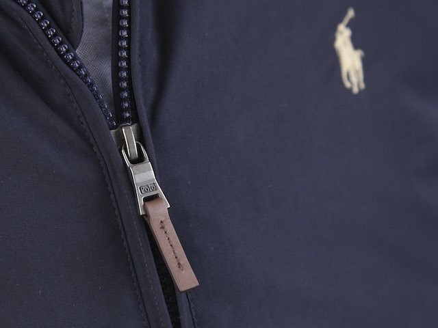 新品 アウトレット 2596 XL フリース ライニング ウインドブレーカー ジャケット polo ralph lauren ポロ ラルフ ローレン 紺_画像3