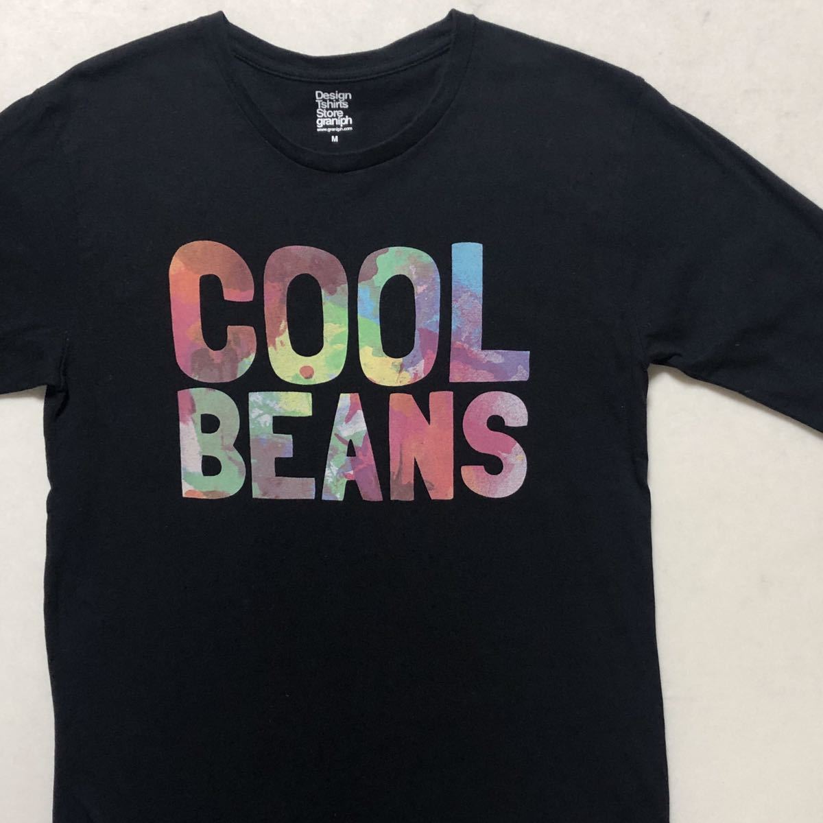 Design Tshirts Store graniph グラニフ COOL BEANS 長袖 Tシャツ 黒 M 美品 管理B1236_画像3