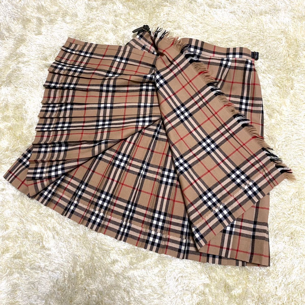 激安商品 未使用#BURBERRYバーバリーブルーレーベル#チェックミニ