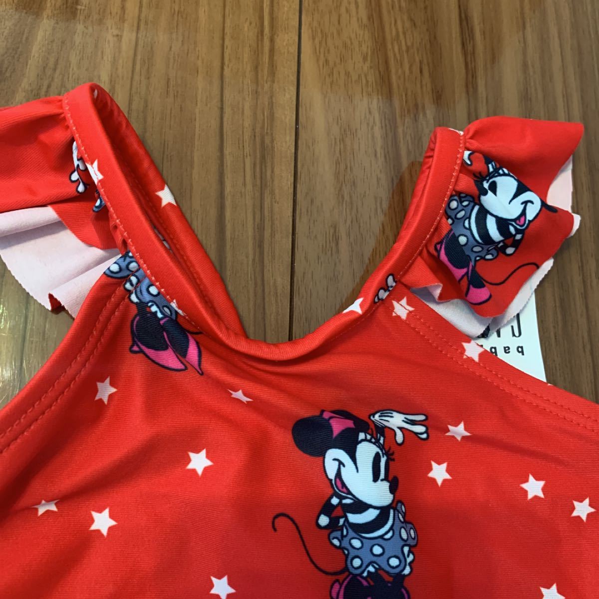 【新品】baby GAP ベビーギャップ Disney ディズニー ミニー ワンピース フリル 水着 80cm