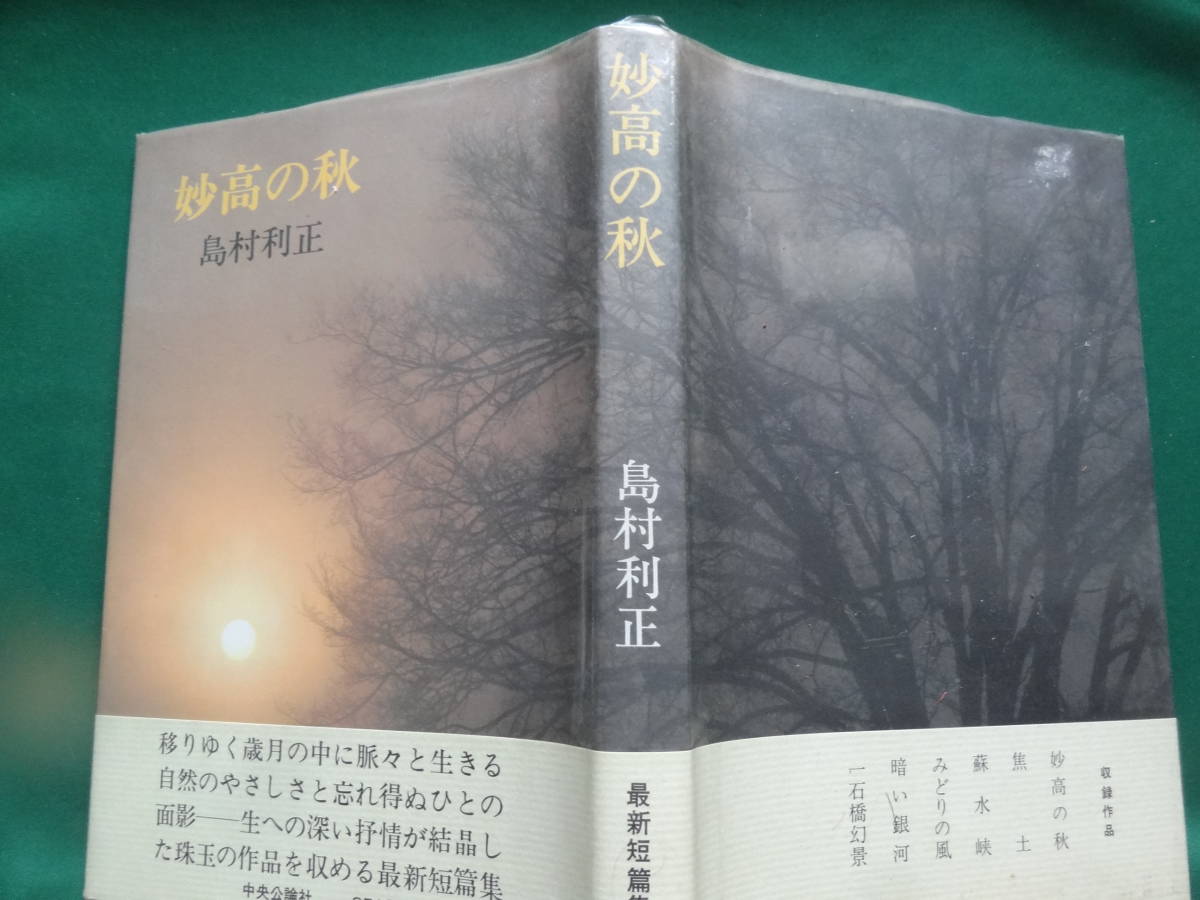 妙高の秋 　島村利正 　昭和54年　 中央公論社　初版 帯付_画像2