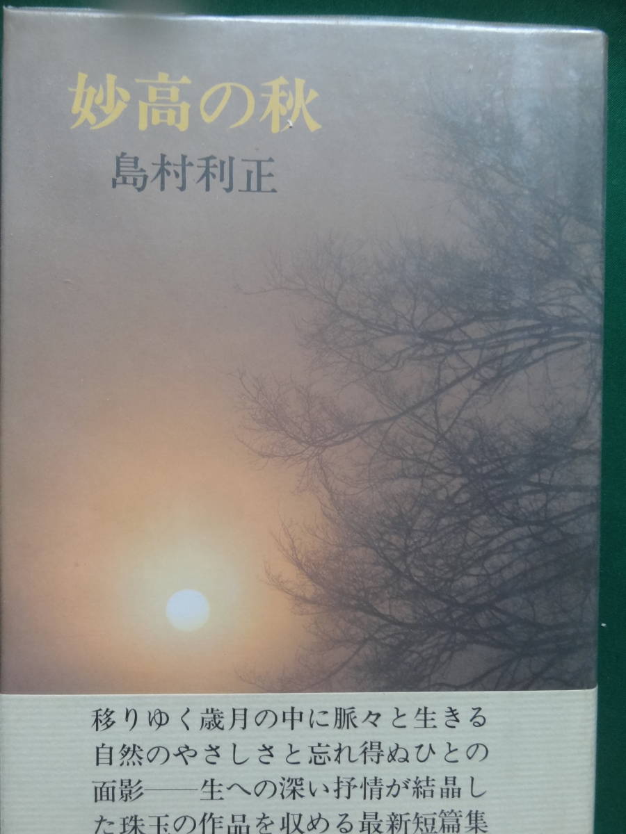 妙高の秋 　島村利正 　昭和54年　 中央公論社　初版 帯付_画像1