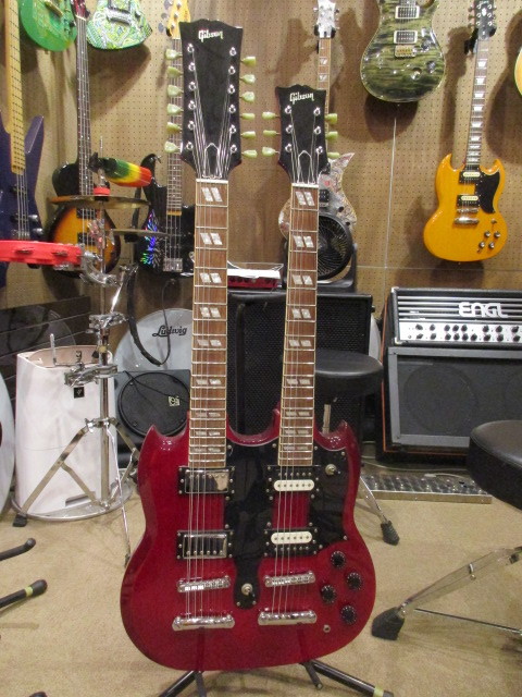 Yahoo!オークション - GIBSONではありません SG ダブルネック W Yahoo!オークション - GIBSONではありません SG ダブルネック W