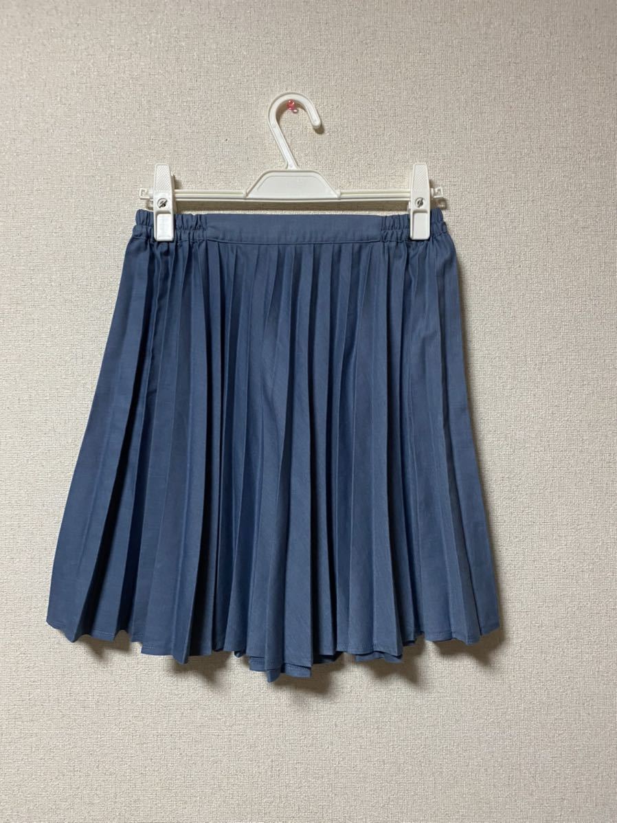  earth Special Edition pleated skirt blue 