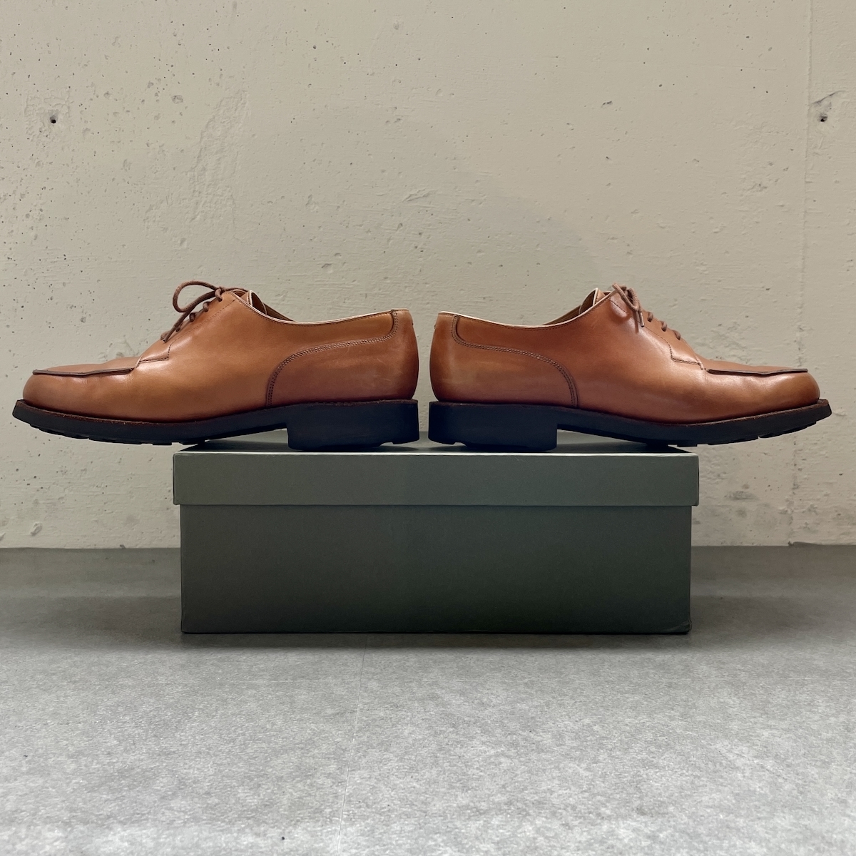 【最終価格】CROCKETT&JONES、クロケット&ジョーンズ、モールトン、MORETON、6 1/2E、ラスト：292、Uチップ、リッジウェイソール、英国靴_画像4