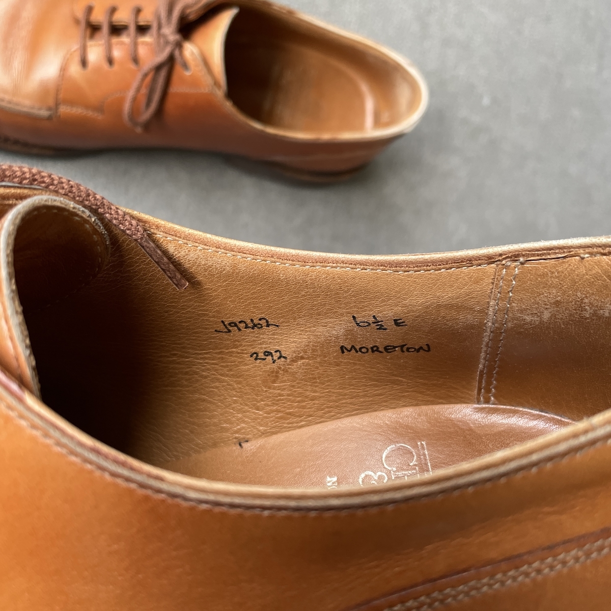 【最終価格】CROCKETT&JONES、クロケット&ジョーンズ、モールトン、MORETON、6 1/2E、ラスト：292、Uチップ、リッジウェイソール、英国靴_画像8