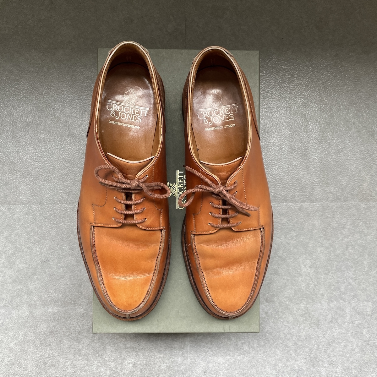 【最終価格】CROCKETT&JONES、クロケット&ジョーンズ、モールトン、MORETON、6 1/2E、ラスト：292、Uチップ、リッジウェイソール、英国靴_画像2