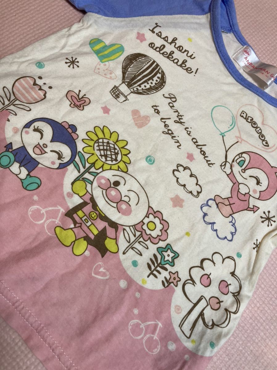 アンパンマン 半袖Tシャツ 90センチ　トップス　キッズ　ベビー服　ドキンちゃん　女の子　コキンちゃん_画像2