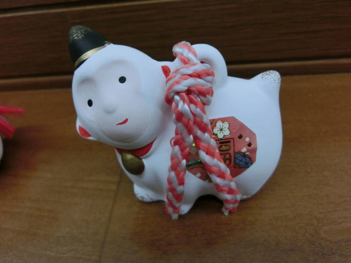 USED美品 干支・土鈴置物 5個セット 未(ひつじ)・巳(へび)・辰 USED美品 干支・土鈴置物 5個セット 未(ひつじ)・巳(へび)・辰