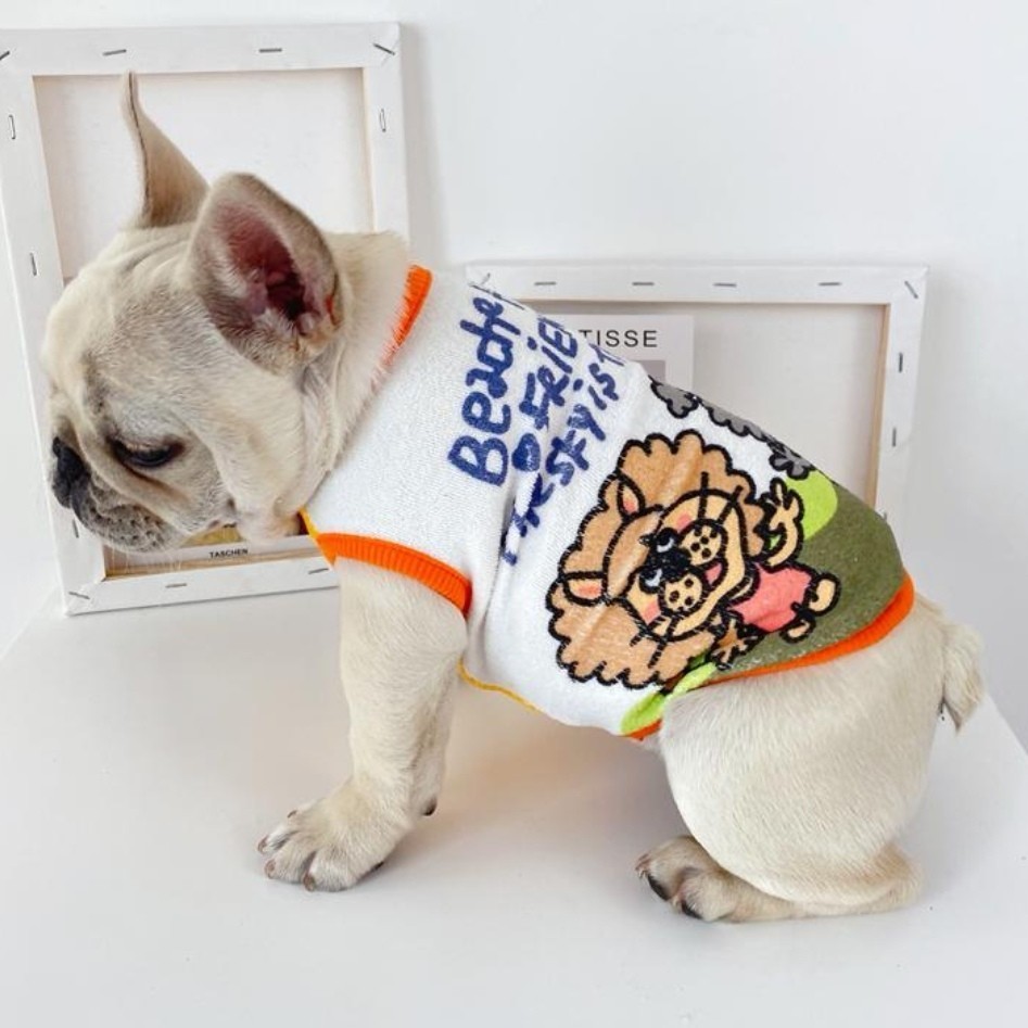 4PETS 犬服 ライオン柄 Tシャツ 洋服 ドッグウェア FBサイズ