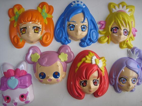  mask Doki-Doki Precure 7 piece set when pli festival ... higashi . animation Doki-Doki! Precure metamorphosis heroine ... new goods 