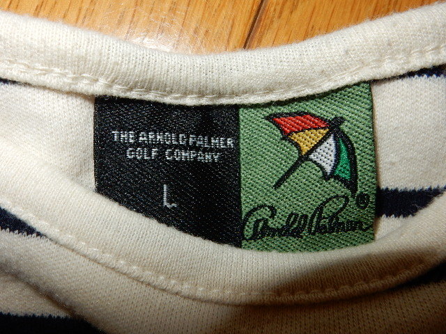  Arnold Palmer /Arnold Palmer! border T-shirt *L