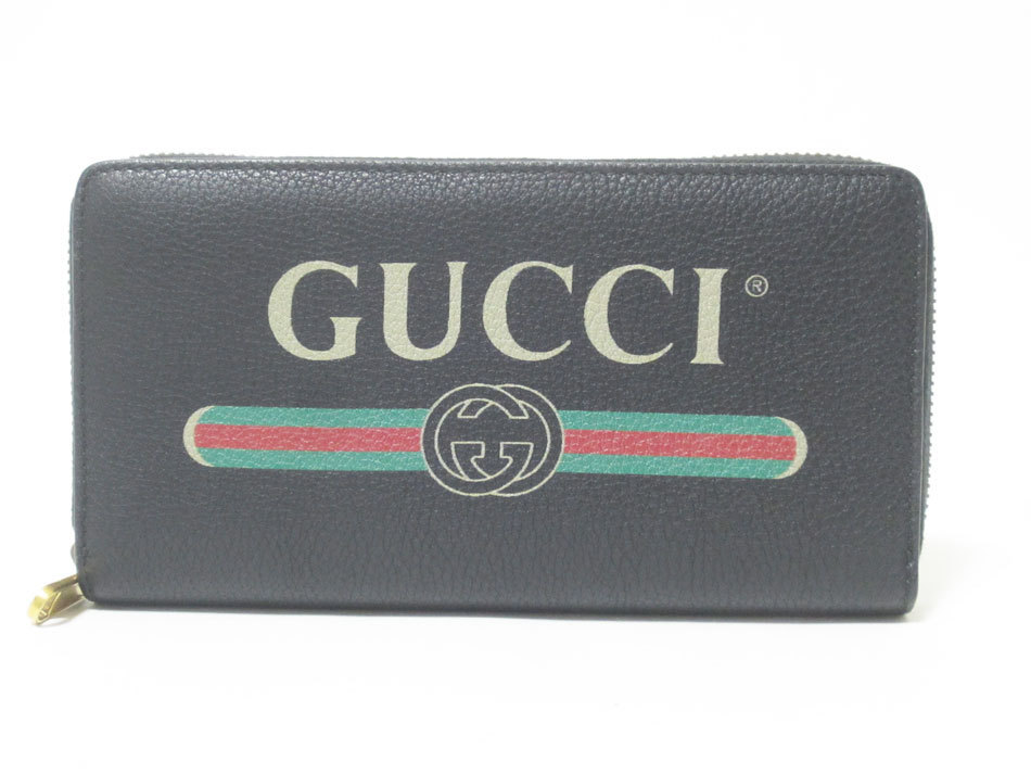 柔らかい 送料無料 GUCCI グッチ ファスナー長財布 ラウンドファスナー