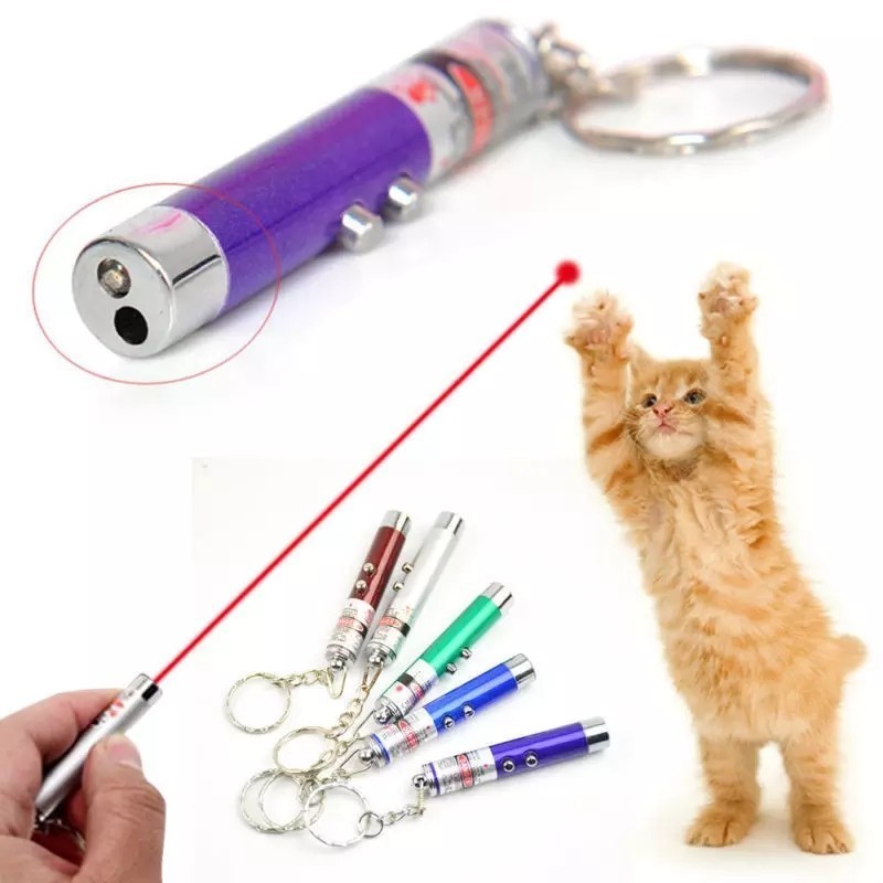 猫おもちゃ 猫じゃらし LEDライト キーホルダー