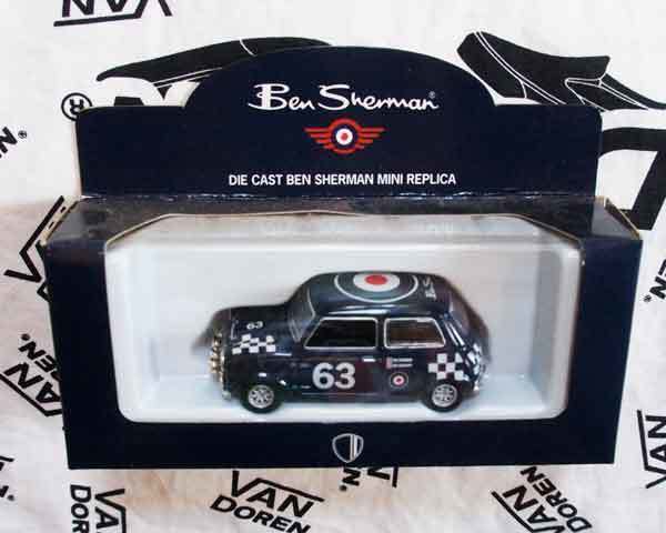 激レア非売品/ミニクーパー/MINI COOPER/ベンシャーマンBENSHERMAN/紺色／ルーフはターゲットマーク仕様!!/MODS モッズ 60's_画像1