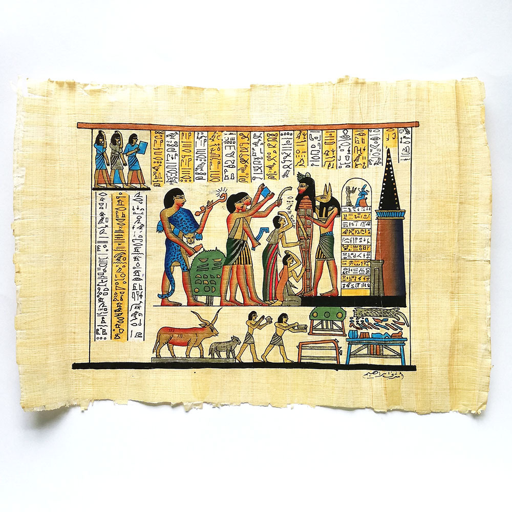 エジプト パピルス画 古代エジプト インテリア 壁画 旅の思い出5