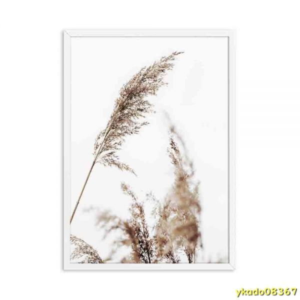 P1171: ライス タンポポ ホーム グリーン植物 アート キャンバス ポスタープリント リビングルーム 壁の写真_写真F