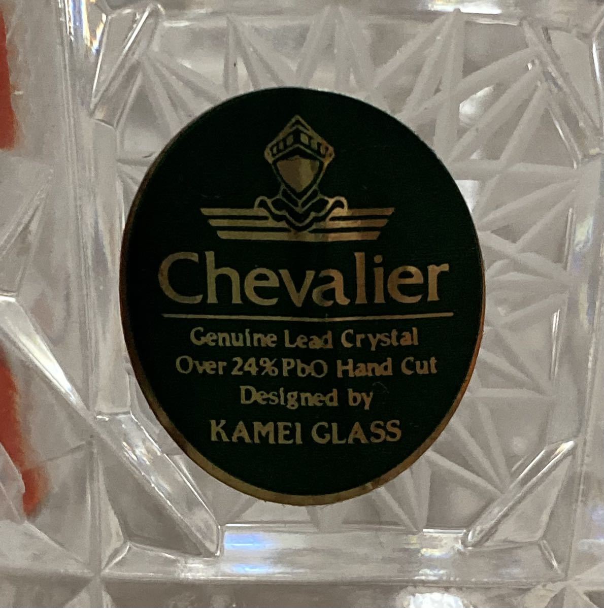 Chevalier ハンドカット　クリスタルガラス　フラワーベース　花瓶　花器　29cm 送料無料_画像2