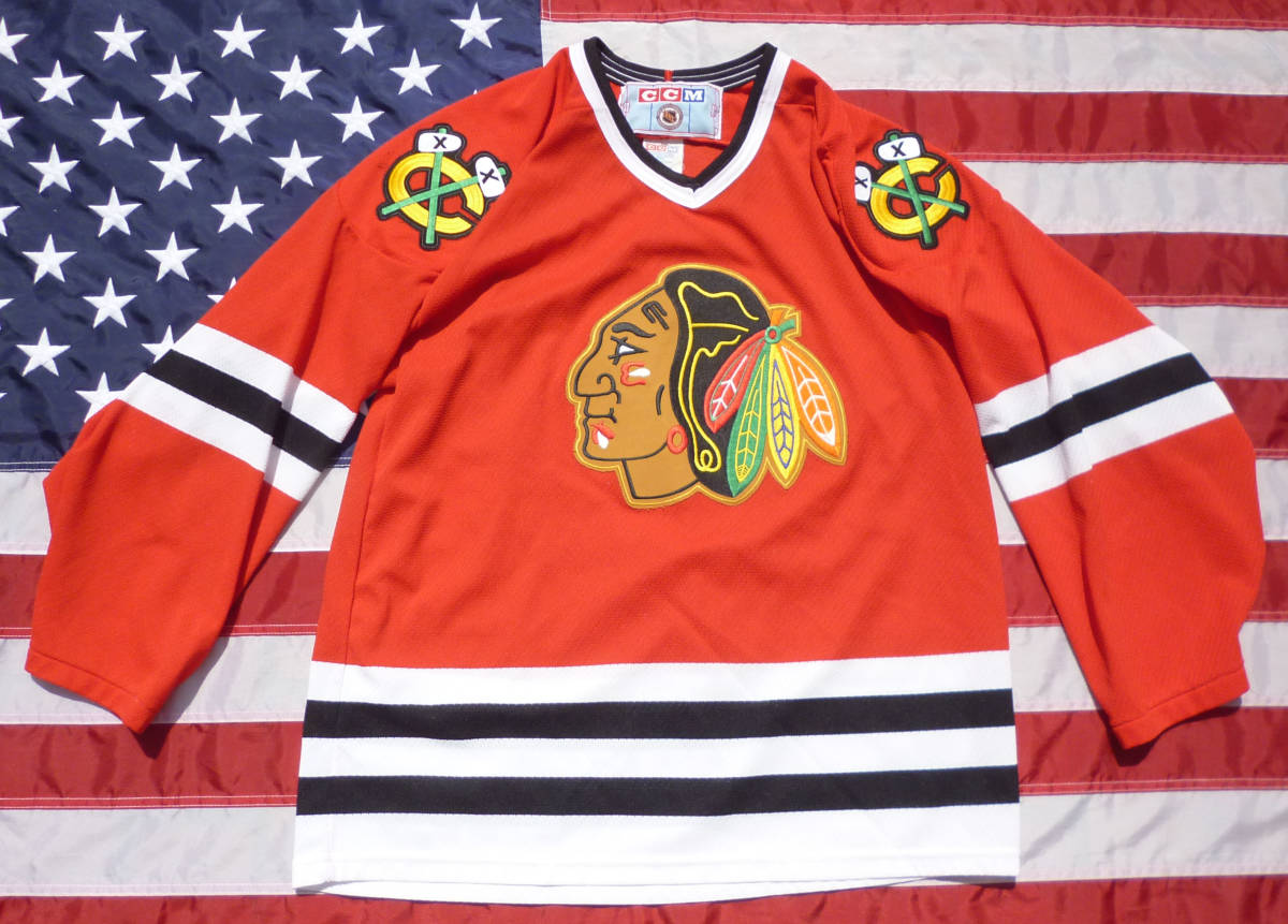 Nhl 米 アイスホッケー Chicago Blackhawks Ccm社 ユニフォーム Used Mサイズ 21超人気