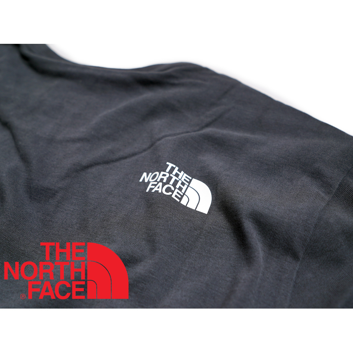 【新品本物 USA購入】THE NORTH FACE ノースフェイス■ Fine 2 Tee SS ■ グレー / XL ■ボックスロゴ Tシャツ 海外限定_画像5