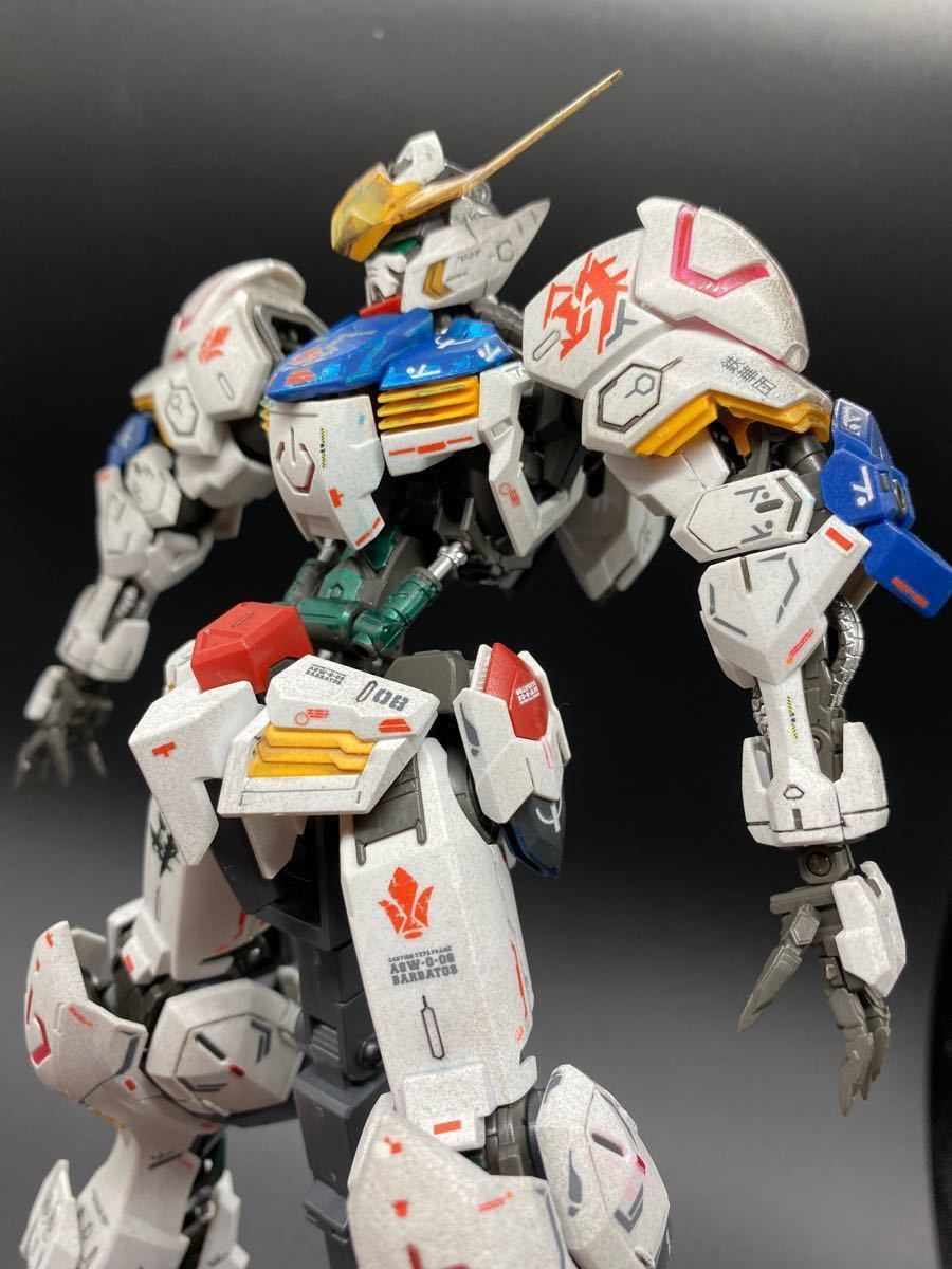 ガンプラ MG ガンダムバルバトス 完成品 塗装 デカール 汚し処理 ガンプラ MG ガンダムバルバトス 完成品 塗装 デカール 汚し処理