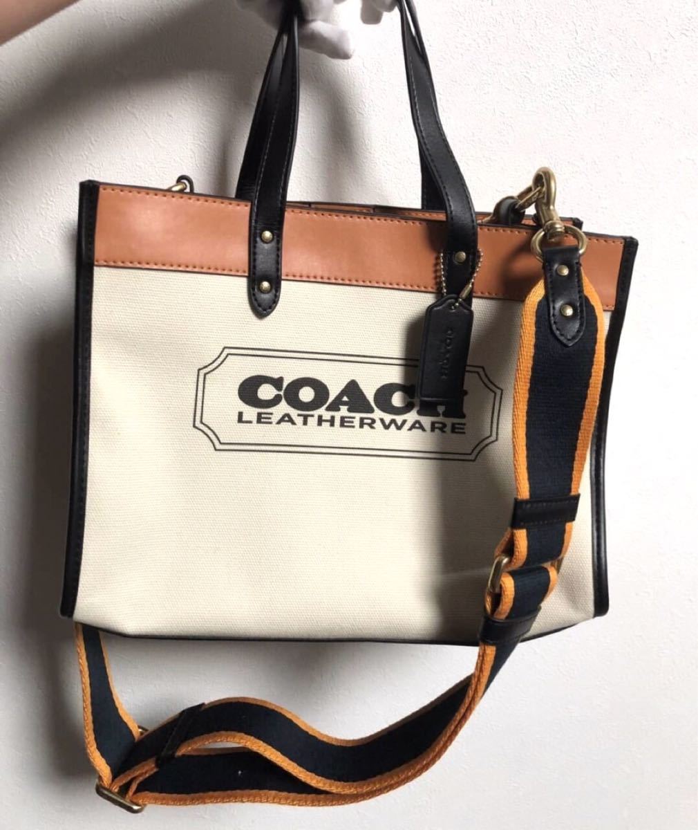 大人気】coach☆キャンバス フィールドトート30 トートバッグ