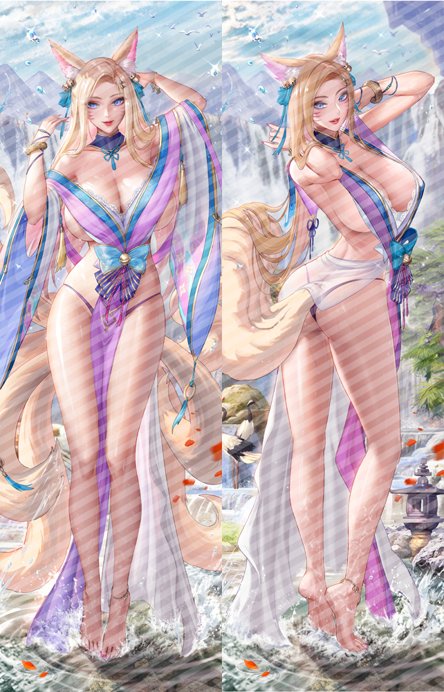 MY31_1 リーグ・オブ・レジェンド KDA アーリ 抱き枕カバー LOL 同人 グッズ