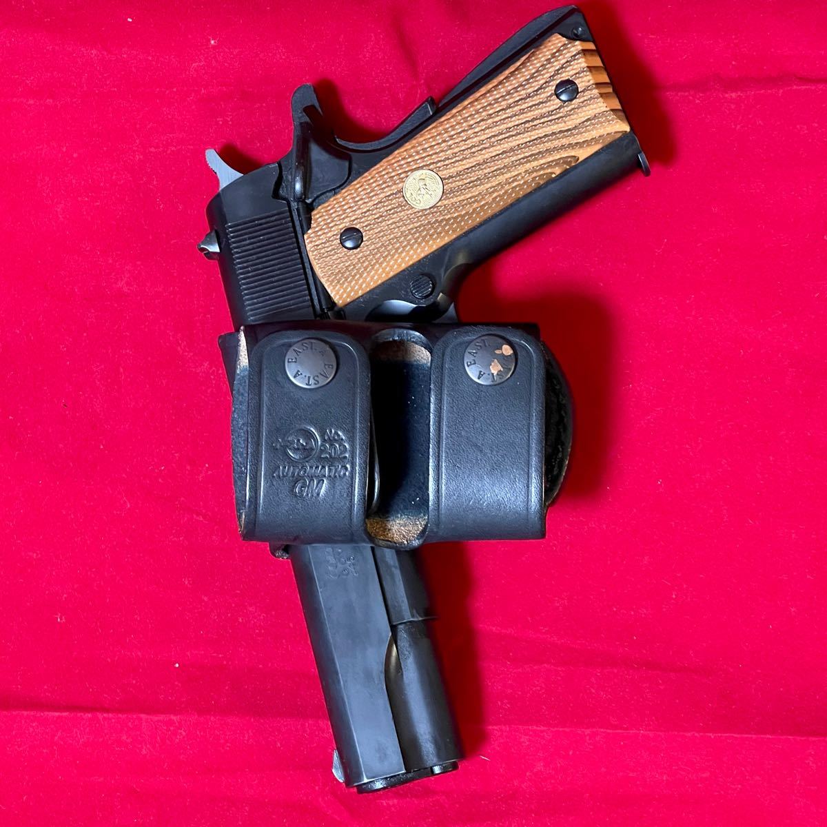 ガバメント ハイキャパ 1911系 ベルトスライドホルスター 黒革製 ガバメント ハイキャパ 1911系 ベルトスライドホルスター 黒革製