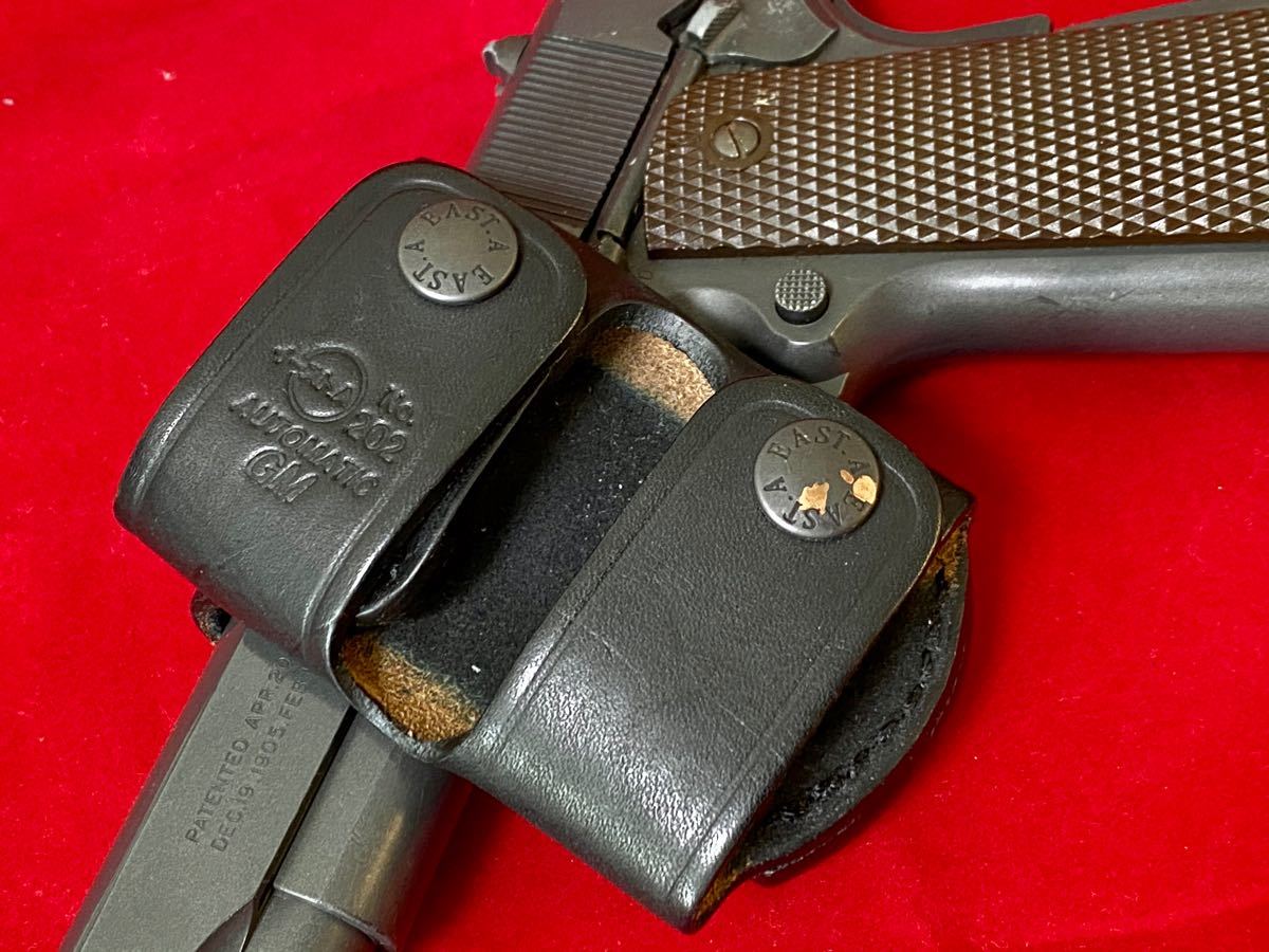 ガバメント ハイキャパ 1911系 ベルトスライドホルスター 黒革製 ガバメント ハイキャパ 1911系 ベルトスライドホルスター 黒革製