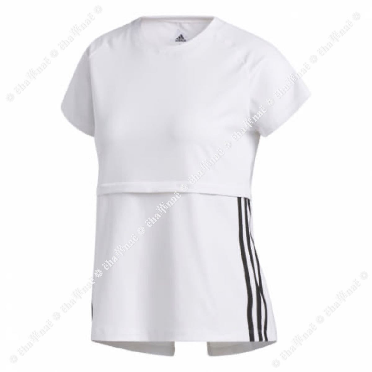 アディダス(adidas)トレーニングウェア 3ストライプスTシャツ GLN62