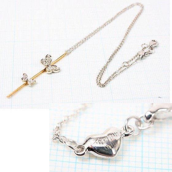 [ beautiful goods ] Ponte Vecchio K18 diamond necklace 