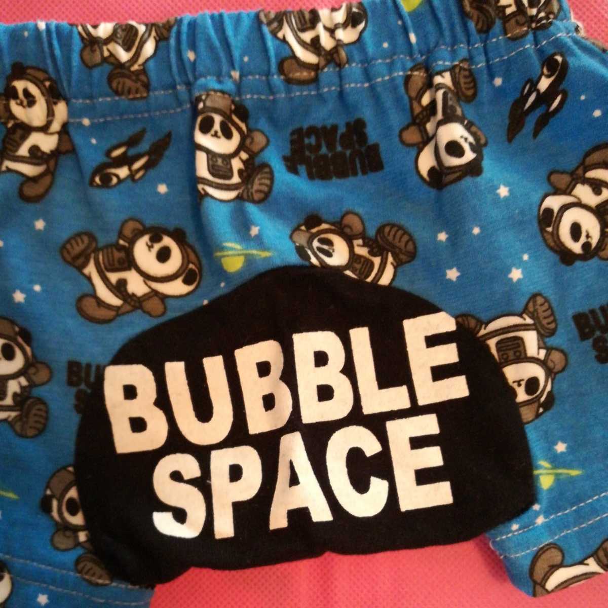  baby short pants 70 Panda cosmos pattern blue used 