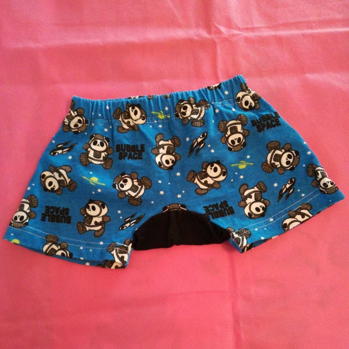  baby short pants 70 Panda cosmos pattern blue used 