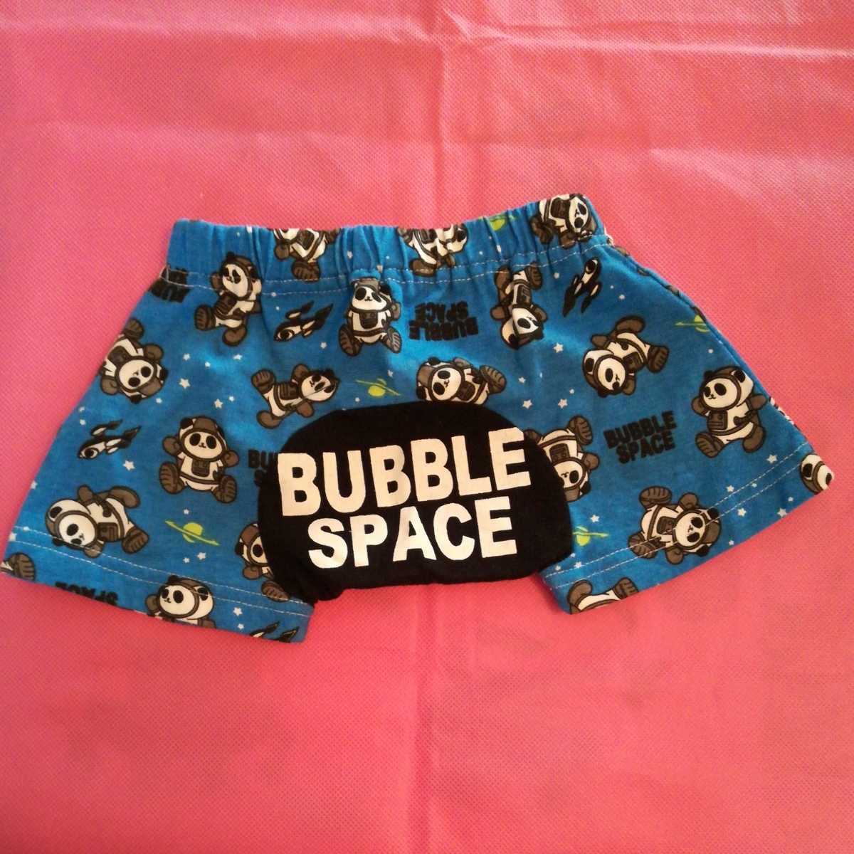  baby short pants 70 Panda cosmos pattern blue used 