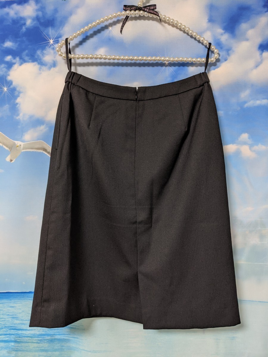 ウール混タイトスカート(事務服・洗濯機OK) 2枚セット
